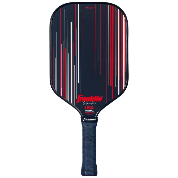 Franklin Sports Pro Pickleball-Paddel Signature Serie з MaxGrit поверхнею, сертифікований USAPA, 13 мм + 16 мм поліпропіленовий сердечник (Морський блакитний)