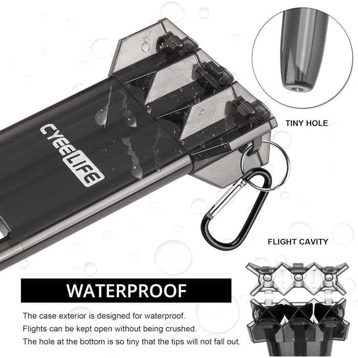 Дарти CyeeLife 26 г, сталеві стріли з кейсом та аксесуарами для дартсу