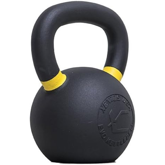 Kettlebell Xenios USA 16 кг, чавунний, чорний, з посиленим покриттям