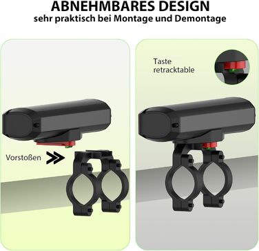 Фара велосипедна Milool 2600 люменів USB-C, 5 LED, 3 режими, алюміній, чорна
