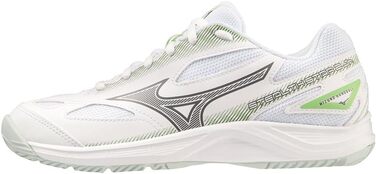 Кросівки дитячі Mizuno Stealth Star 2 Jr для залу (38 EU, білий, сірий, зелений)