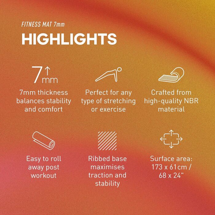 Килимок для фітнесу Adidas для дому - тренувальний килимок з антиковзаючим покриттям для гімнастики, вправ на підлозі та спортзалу - доступний у двох розмірах (7 мм) (Темно-зелений, 7 мм)