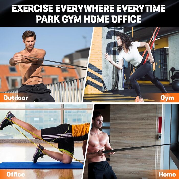 Гумові еластичні стрічки для фітнесу та реабілітації (3 шт.)