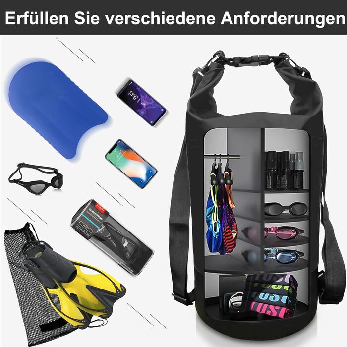 Водонепроникний мішок Blackace Arteesol Dry Bag 5L/10L/20L/30L для каякінгу, рафтингу, риболовлі та інших водних видів спорту