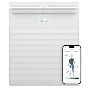 Розумні ваги WITHINGS Body Scan з Wi-Fi, аналіз складу тіла, ЕКГ, біоімпеданс, вимірювання жиру, м'язів, води, біла