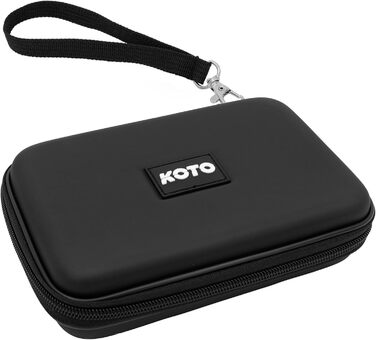 Дартс-кейс KOTO Dartwallet Eva Medium чорний, чохол для дротиків з блискавкою, логотип, футляр для дартсу