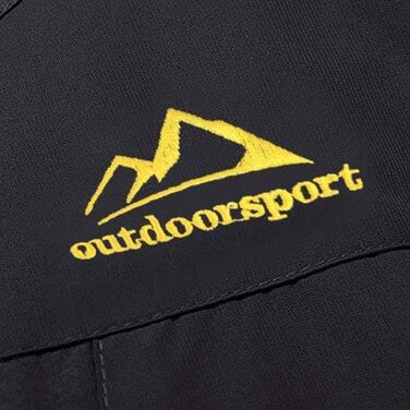 Чоловіча флісова куртка MAGCOMSEN на зиму: тепла, водонепроникна, з капюшоном для туризму та кемпінгу (чорний, L)