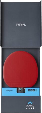 Тенісний стіл STIGA Royal Crystal: швидка ракетка з ITTF сертифікованим покриттям Star 4, гумою 2.0 мм та Crystal Technology – ідеальна для швидкої та точної гри