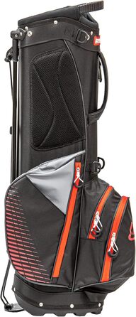 Сумка для гольфу Longridge Super Lite з 8 відділеннями, чорно-червона