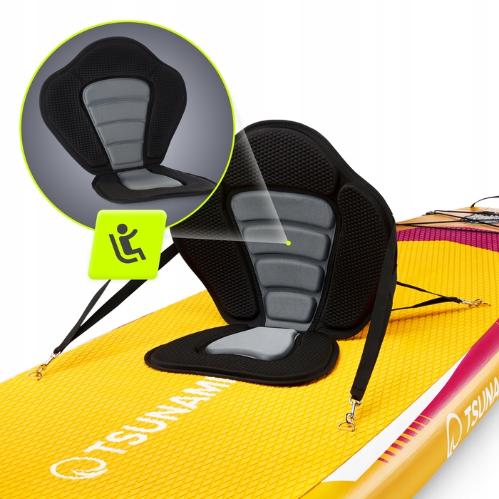 Надувна SUP-дошка Tsunami 350 см, багатоколірна, ПВХ, з веслом та рюкзаком