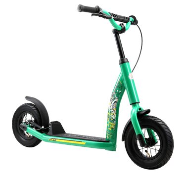 Самокат дитячий STAR SCOOTER City Kick Scooter 10 дюймів, зелений, з повітряними колесами, регульована висота, для дітей від 5 років