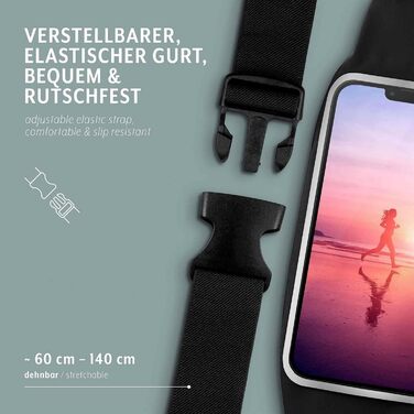 Поясна сумка для бігу Samsung Galaxy S10 Plus Moex: Водонепроникна спортивна сумка на пояс для телефону