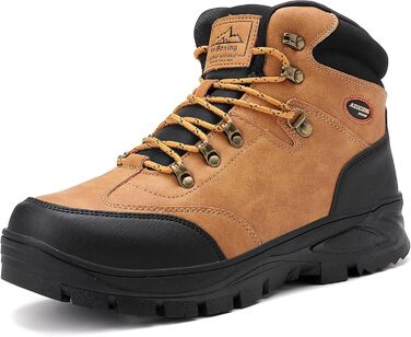 Чоловічі зимові черевики AX BOXING: утеплені, трекінгові, для хайкінгу, антиковзання, теплі снігові черевики, 41-46 EU (темно-жовтий, 46 EU)