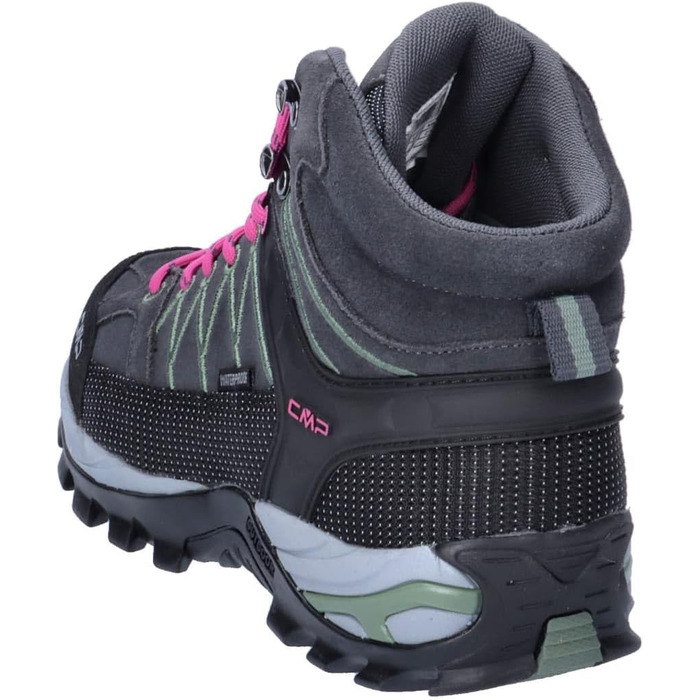 Жіночі трекінгові черевики CMP Rigel Mid Wmn Wp, Антрацит/Мінерально-зелений, 40 EU
