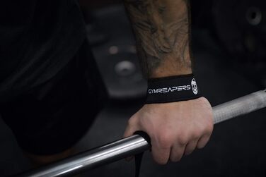 Петлі для тяги Gymreapers з неопреновою підкладкою, 18'' бавовна, для пауерліфтингу, бодібілдингу, кросфіту та силових тренувань