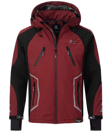 Чоловіча outdoor куртка Softshell Rock Creek H-230 для активного відпочинку, колір винний, розмір XXL