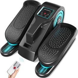 Електричний еліптичний тренажер Amonax для дому, компактний крос-тренажер для сидіння, кардіо тренажер під стіл, чорний