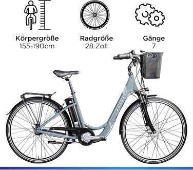 Електровелосипед ZÜNDAPP Z517 для жінок 28