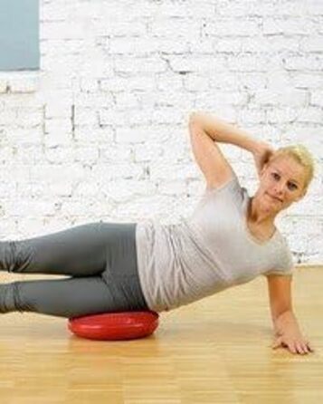 SISSEL® Balancefit® - балансувальний диск для вправ на весь тіл, масажу стоп та тазового дна. Зроблено в Німеччині. Ø32см, 7см, до 130кг (червоний)