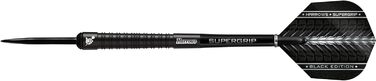 Дротики Harrows Supergrip Black 90% вольфраму, 23 г, сталевий наконечник