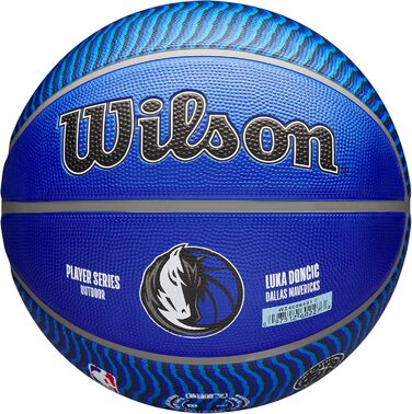 Баскетбольний м'яч WILSON NBA Luka Doncic, для вулиці, розмір 7, 17,8–74,9 см, міні