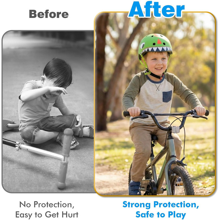 Дитячий шолом Kinderhelm для велосипеда, скейтборда, самоката, 50-54 см, регульований, CE-сертифікація (зелений)