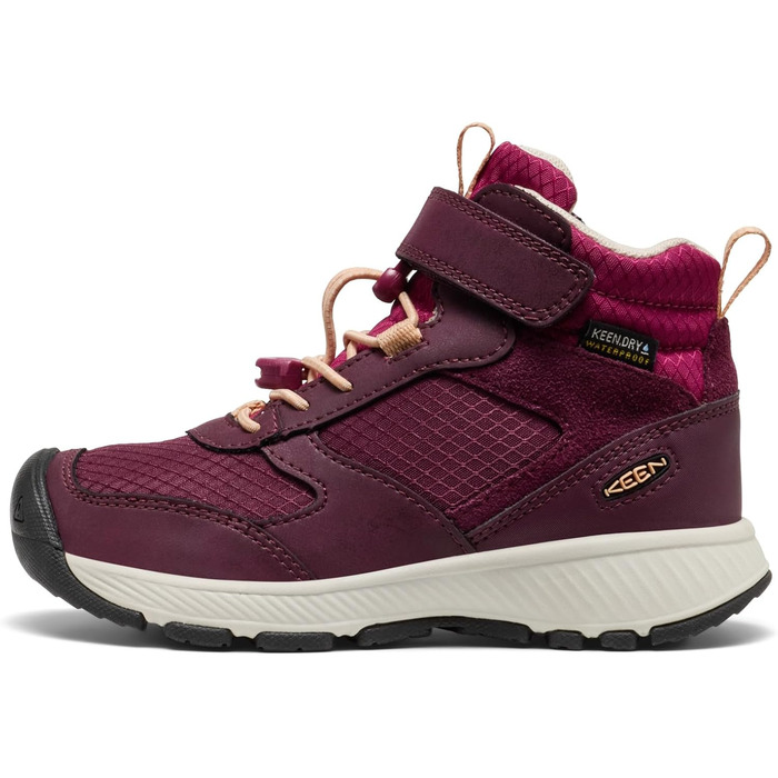 KEEN Skua Mid - Дитячі водонепроникні трекінгові черевики, 24 EU, Колір: Fig Peach Fuzz