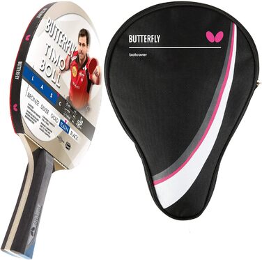 Настільна ракетка Butterfly Timo Boll Platin для професіоналів, ITTF, анатомічна ручка, з чохлом