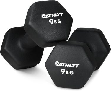 Гантелі Athlyt неопренові 2 x 9 кг для фітнесу