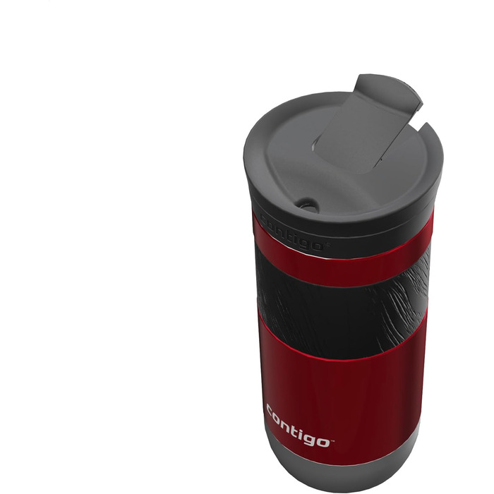 Термокружка Contigo Byron Snapseal 470 мл, червона - нержавіюча сталь, ізольована, герметична, для кави та напоїв to go, без BPA
