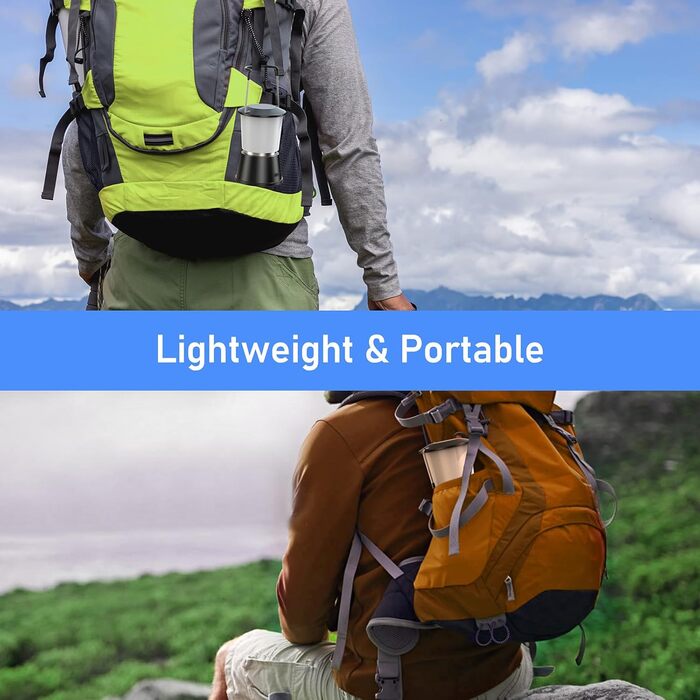 LED кемпінговий ліхтар Blukar: 2000 люмен, портативний, перезаряджається, 5 режимів, 8+ годин роботи, для кемпінгу та надзвичайних ситуацій