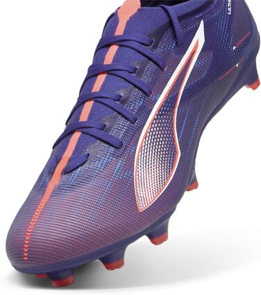 Кросівки для футболу PUMA Ultra 5 Match FG/AG, унісекс, розмір 39 EU, колір Lapis Lazuli-PUMA White-Sunset Glow