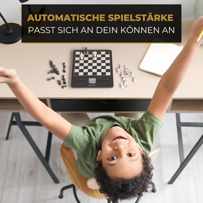 Електронний шаховий комп'ютер Millennium M808 ChessChampion 2.0 з підказками та навчальним режимом, для початківців, дітей і мобільного використання