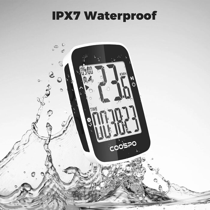 Велокомп'ютер COOSPO BC26 GPS бездротовий Bluetooth 5.0/ANT+, водонепроникний IP67, LCD 2.3