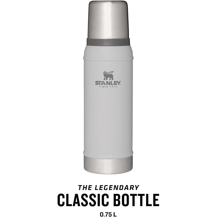 Термос Stanley Classic Legendary, нержавіюча сталь, 1 л, тримає тепло/холод до 48 годин, BPA-free, для напоїв, підходить для посудомийної машини