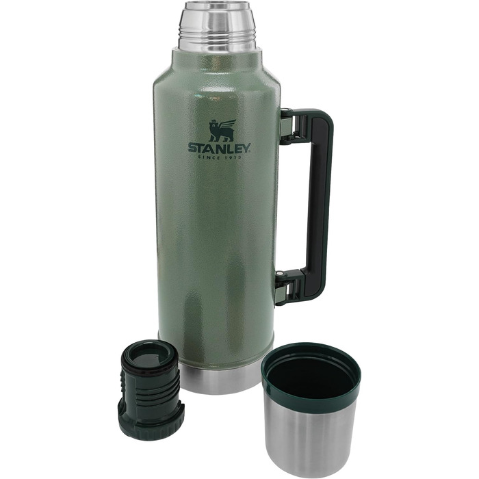 Термос Stanley Classic Legendary, нержавіюча сталь, 1 л, зберігає тепло/холод до 48 годин, BPA-free, для напоїв, підходить для посудомийки