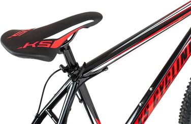 Гірський велосипед KS Cycling Hardtail 26'' Sharp, чорний-червоний