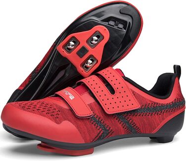 Велотуфлі ULTIANT для їзди в залі та на вулиці, сумісні з Peloton, Look SPD SL Delta, 39.5/40 EU, Rot 4