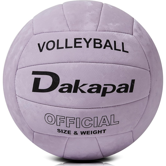 Волейбольний м'яч Dakapal 5, для залу та пляжу, м'який, для початківців, підлітків та дорослих (фіолетовий). Без насоса.
