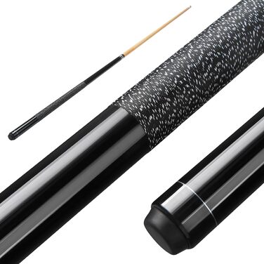 Більярдний кий ASMPCUE Pool Queue, 58 дюймів, канадський клен, 13 мм наконечник, для професійних гравців, 1/2 кий, для більярдного столу, зелений (чорний)