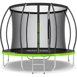 ZIPRO JumpPro Premium Трамплін для дітей Outdoor, Садовий трамплін з сіткою, Водостійкий, UV-захист, Легка збірка, Максимальне навантаження до 150 кг, Ø 252/312/374/435/496 см (10' - 252 см)
