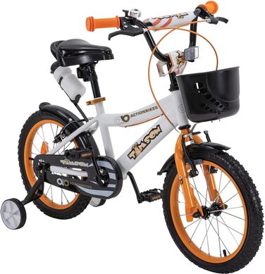 Дитячий велосипед Actionbikes Timson 16 дюймів, V-Brake, з крилами, для хлопчиків і дівчаток, від 2 до 9 років