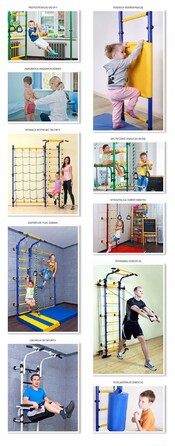 Спортивна стінка Wallbarz, 225 см x 87 см