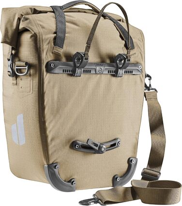 Велосипедна водонепроникна сумка на багажник Deuter Weybridge 25+5 л, бежевого кольору