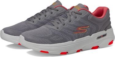 Кросівки Skechers Driven GO Run 7.0 для жінок (Сірий текстиль, кораловий декор)