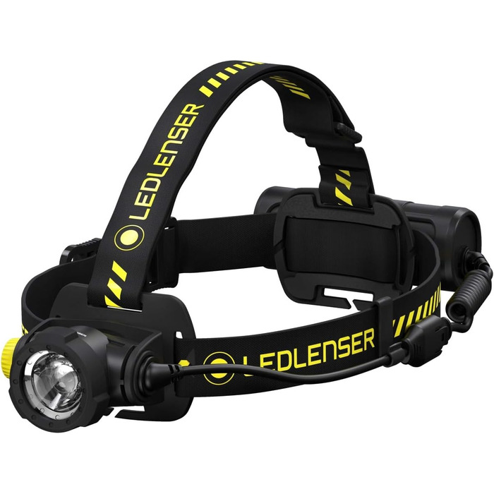 Ліхтар налобний LED Ledlenser H7R Work + P7R, 1000 люмен, акумуляторний, водонепроникний IP67, регульований, з USB-кабелем