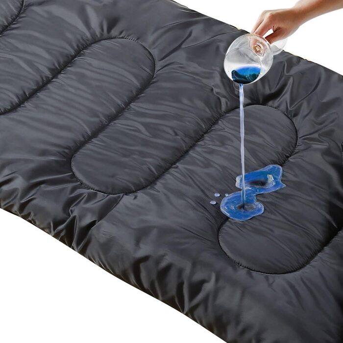 Спальний мішок SOULOUT 3-4 сезони - водонепроникний, легкий, 220x83 см, сірий, блискавка зліва