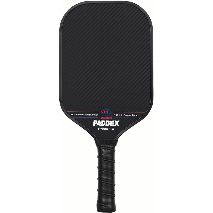 Професійний ракетковий пристрій для піклболу з вуглецевого волокна, 16 мм Power-PP серцевина, схвалений USAPA