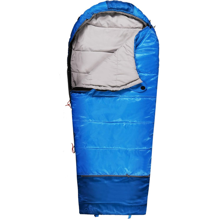 Спальний мішок REDCAMP для дітей 175x65 см, мумієвидний, зручний, легкий, теплий, регульований, 3-сезонний, для кемпінгу та відпочинку на природі, рожевий (наповнювач: 2,4 кг)