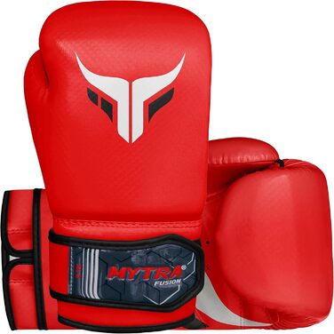 Дитячі боксерські рукавички Mytra Fusion 8 унцій для спарингу, тренувань ММА та кікбоксингу, червоні